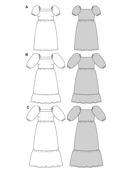 Patron Burda 5630 - Robe femme facile à coudre, coupe moderne et féminine
