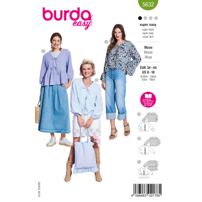 Patron Burda 5632 - Blouse...