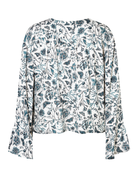 Patron Burda 5632 - Blouse femme facile à coudre, style bohème et manches ballon