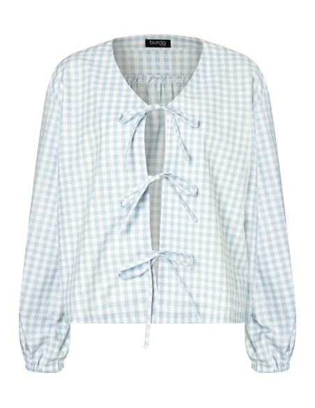 Patron Burda 5632 - Blouse femme facile à coudre, style bohème et manches ballon