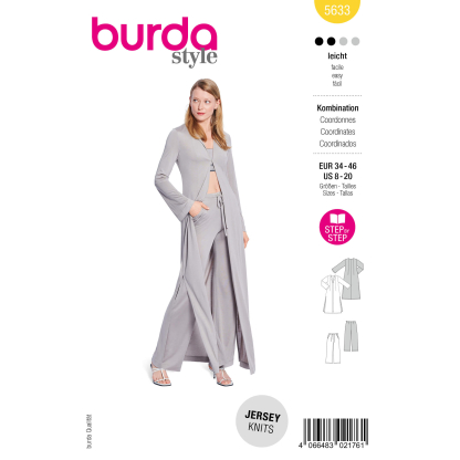 Patron Burda 5633 - Veste...