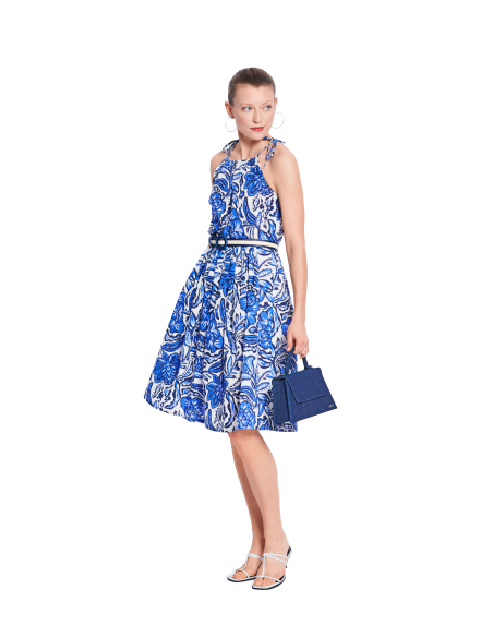 Patron Burda 5635 - Robe femme estivale à bretelles avec nœuds réglables