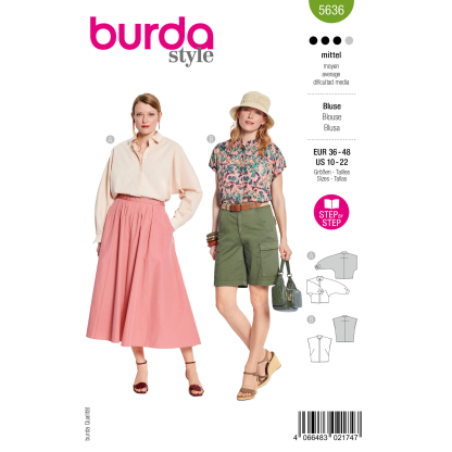 Patron Burda 5636 - Blouse...