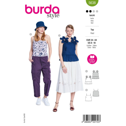 Patron Burda 5638 - Top...