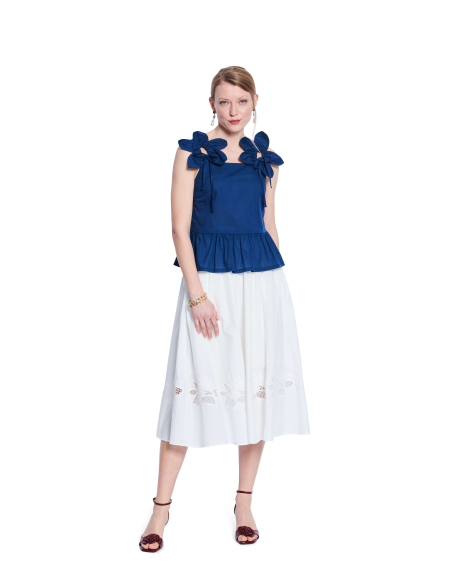 Patron Burda 5638 - Top femme à bretelles avec basque