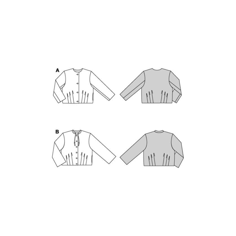 Patron Burda 5642 - Veste courte et...