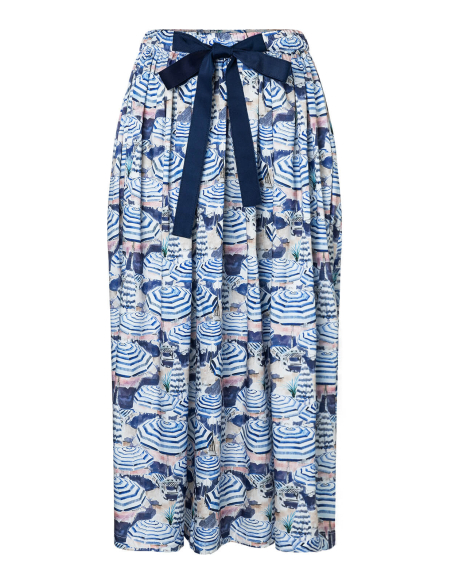 Patron Burda 5643 - Jupe femme estivale à plis ou taille coulissée