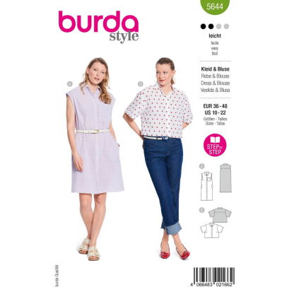 Patron Burda 5644 -Robe...