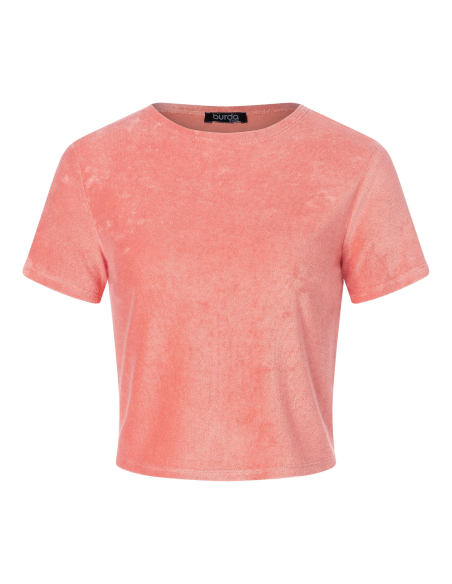 Patron Burda 5645 - Ensemble top et short femme été confortable