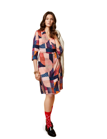 Patron Burda 5648 - Robe portefeuille femme, 3 longueurs élégantes
