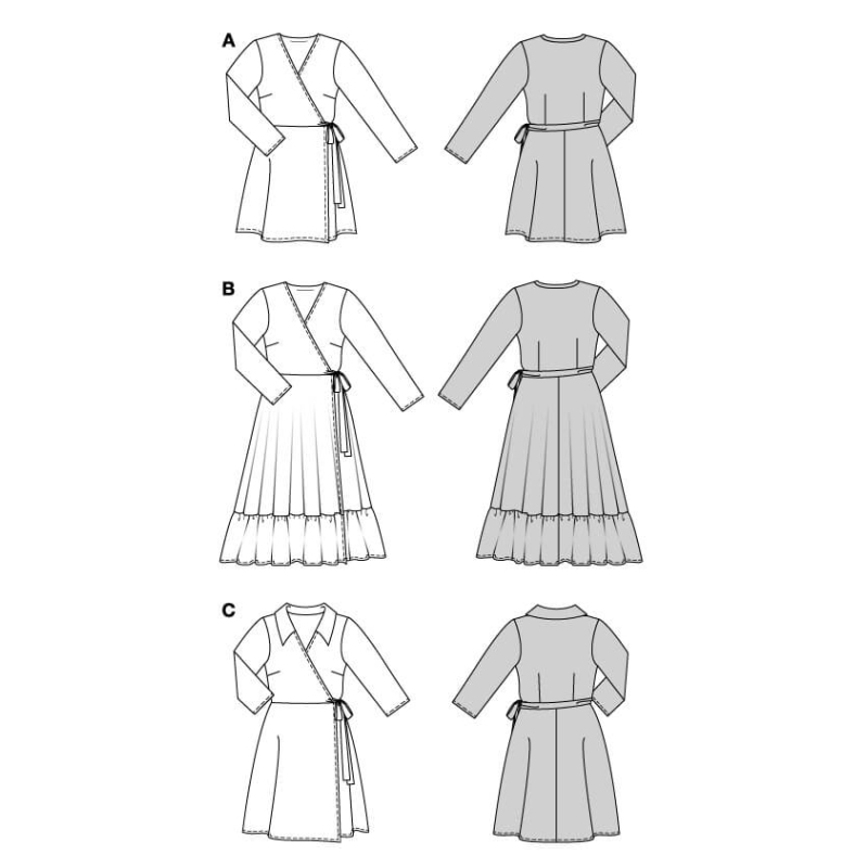 Patron Burda 5648 - Robe portefeuille...