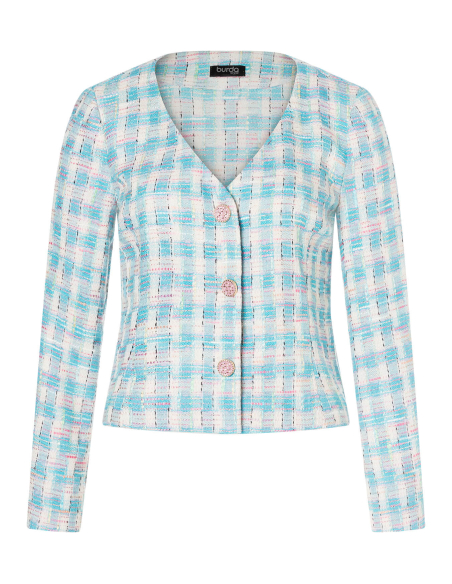 Patron Burda 5649 - Veste femme type blazer sans col élégant