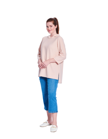 Patron Burda 5651 - Robe t-shirt et sweat à capuche femme