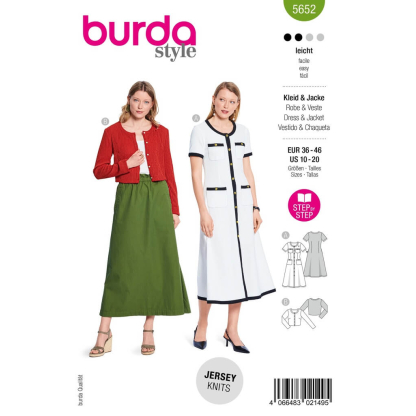 Patron Burda 5652 - Robe et...