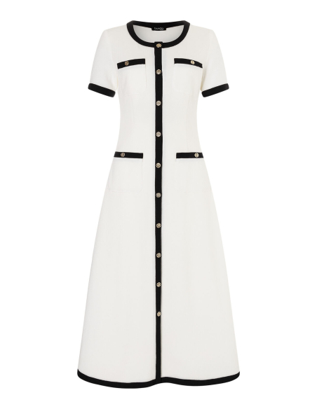 Patron Burda 5652 - Robe et cardigan femme en maille élégante