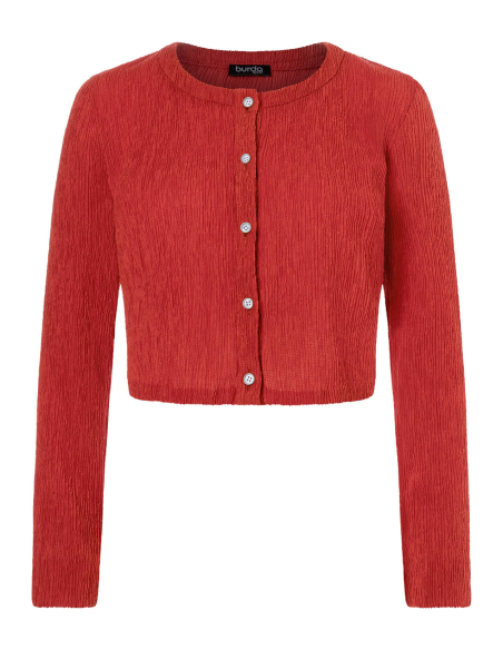 Patron Burda 5652 - Robe et cardigan femme en maille élégante