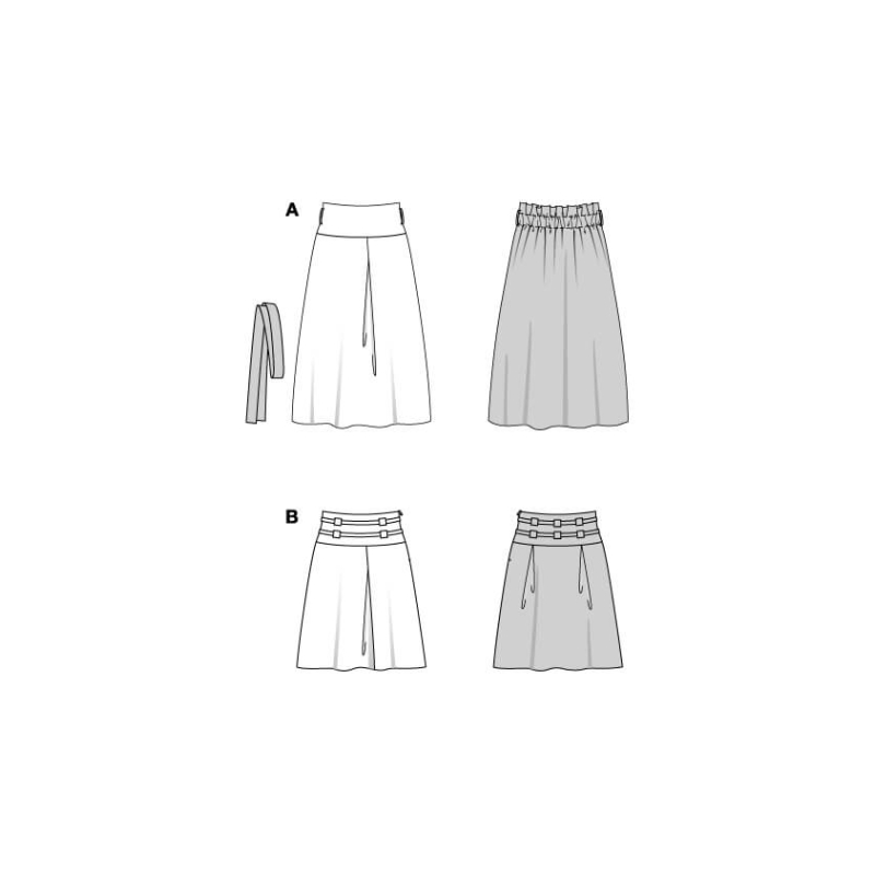 Patron Burda 5653 - Jupe femme taille...