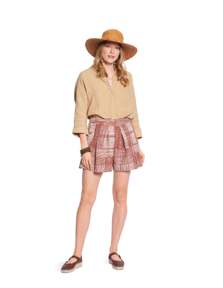 Patron Burda 5654 - Pantalon et short femme à plis élégants