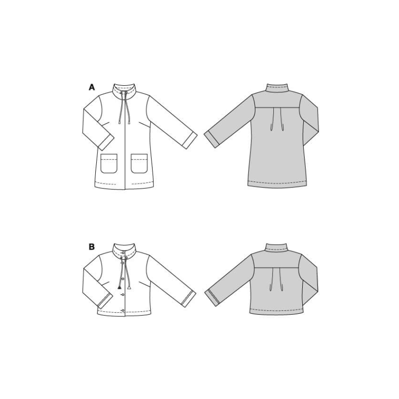 Patron Burda 5656 - Parka et blouson...