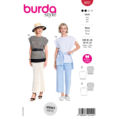 Patron Burda 5657 - T-shirt...
