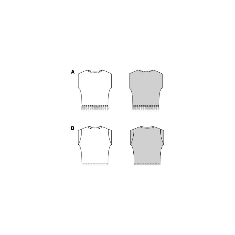 Patron Burda 5657 - T-shirt femme et...