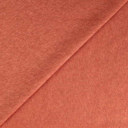 Jersey 100% lin - Terracotta