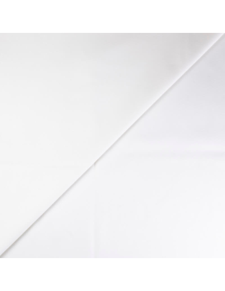 Gabardine émerisée coton lyocell et élasthanne - Blanc cassé