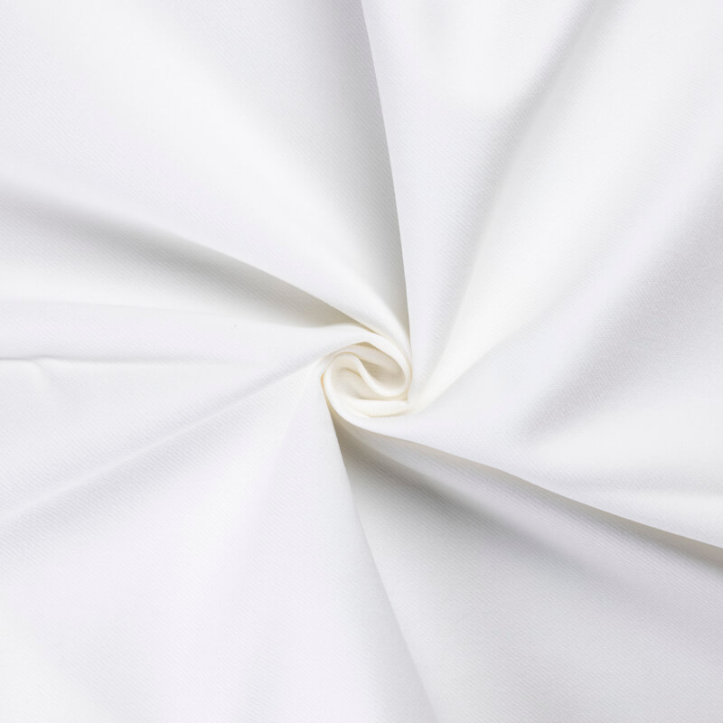 Gabardine émerisée coton lyocell et élasthanne - Blanc cassé