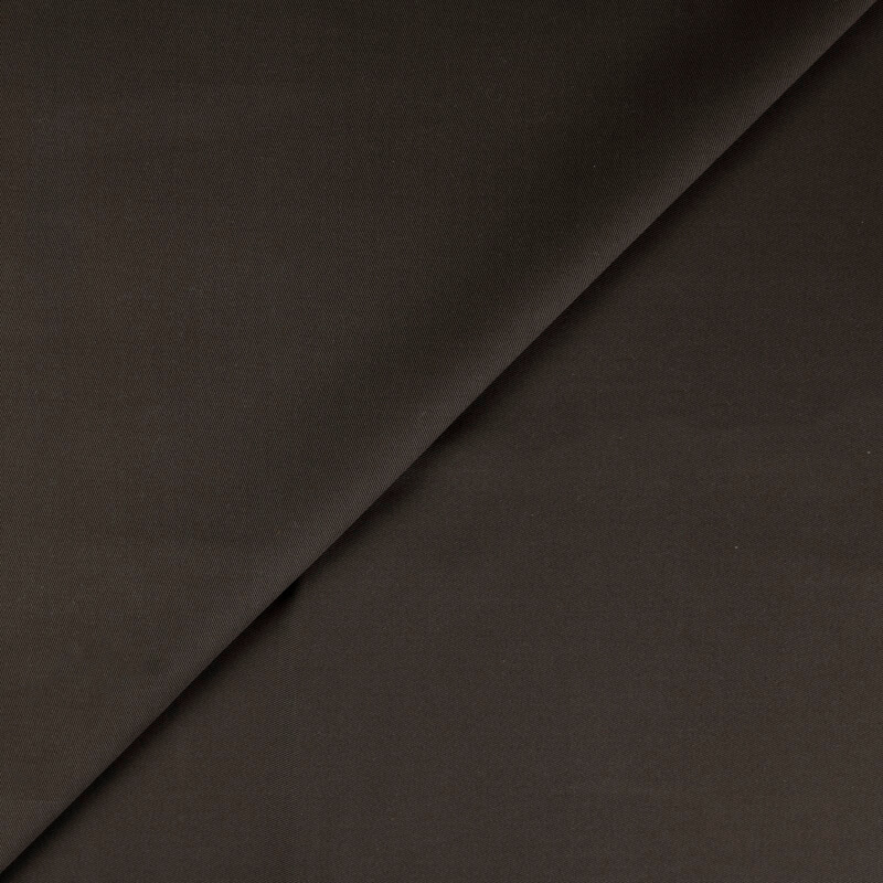 Gabardine émerisée coton modal et élasthanne - Kaki