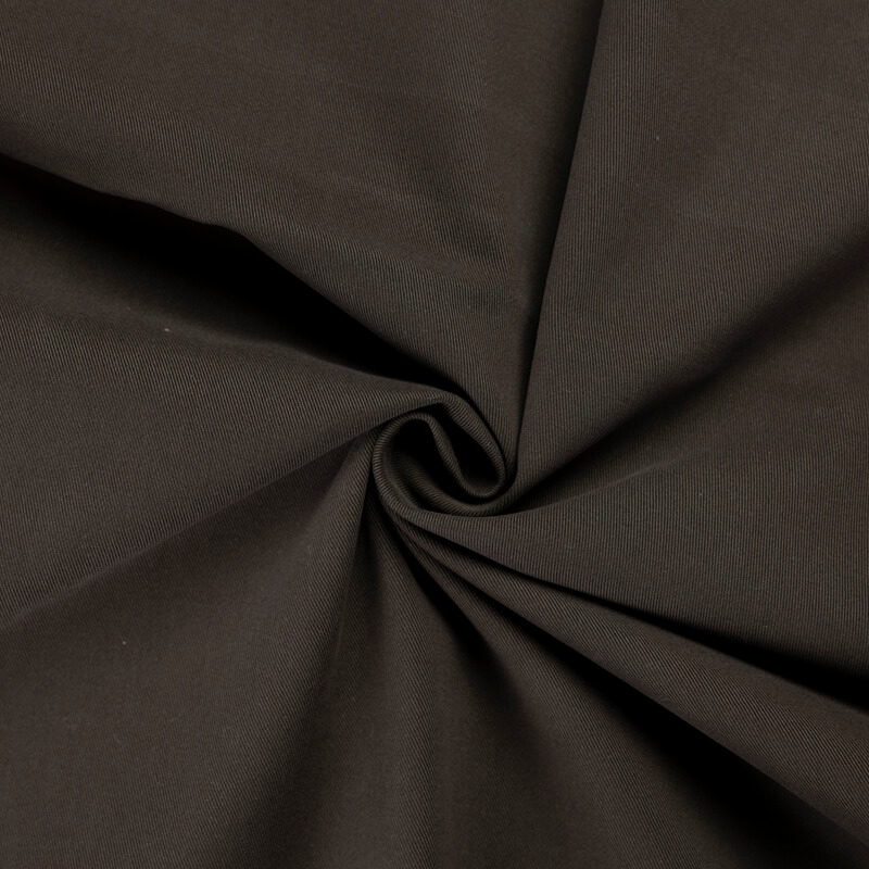 Gabardine émerisée coton modal et élasthanne - Kaki
