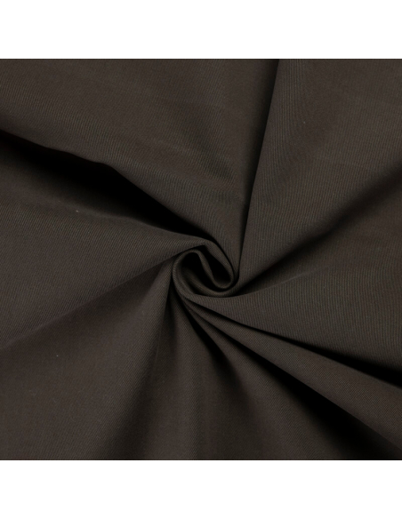 Gabardine émerisée coton modal et élasthanne - Kaki