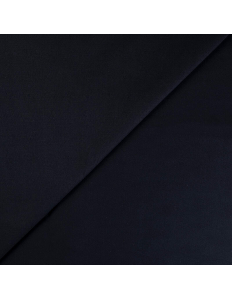 Gabardine émerisée coton et élasthanne - Nuit