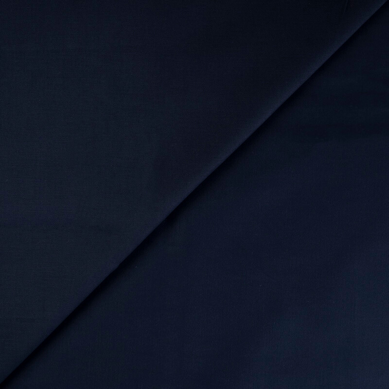 Gabardine émerisée coton et élasthanne - Marine
