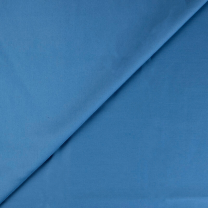 Gabardine émerisée coton et élasthanne - Bleu