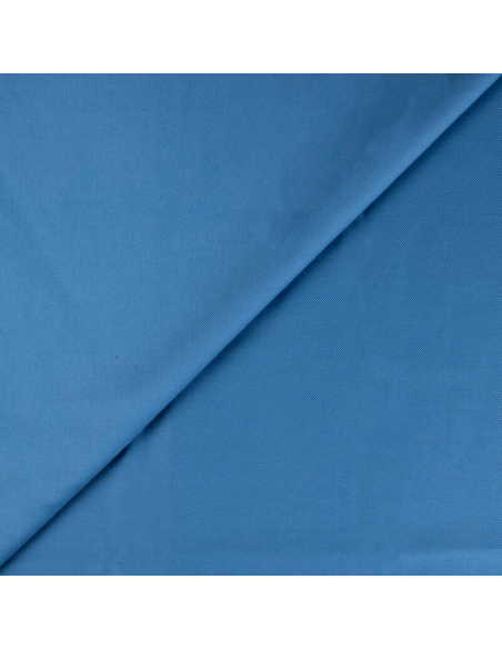 Gabardine émerisée coton et élasthanne - Bleu
