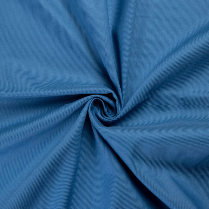 Gabardine émerisée coton et élasthanne - Bleu 2