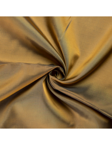 Doublure acétate & viscose doupionnée - Mordoré