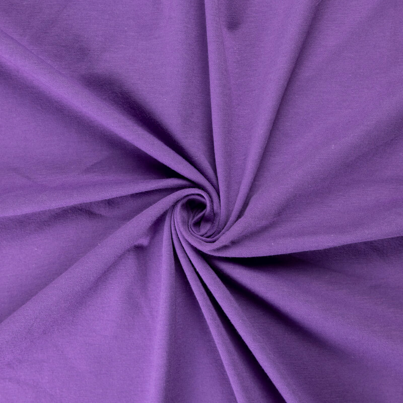 Jersey coton & élasthanne GOTS - Violet