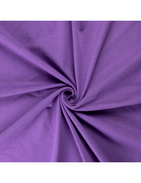 Jersey coton & élasthanne GOTS - Violet