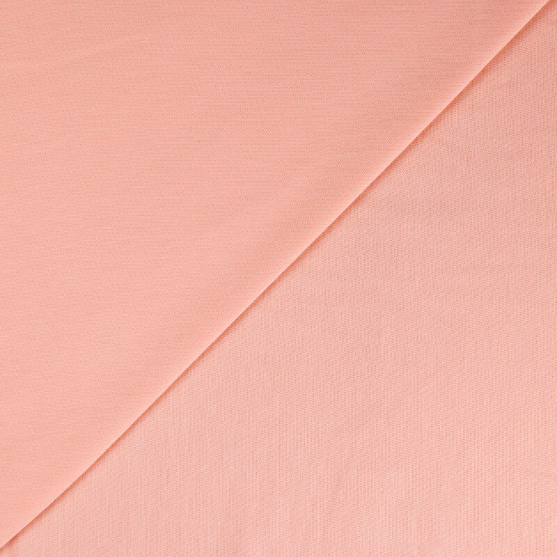 Jersey coton & élasthanne GOTS - Saumon