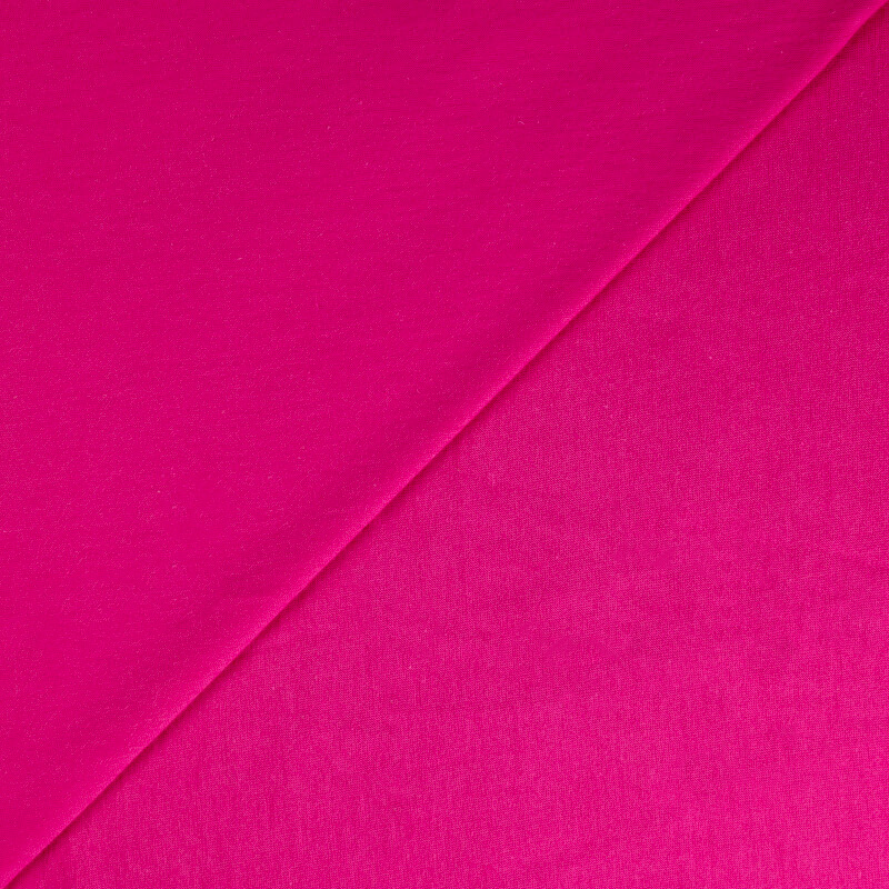 Jersey coton & élasthanne GOTS - Fuchsia