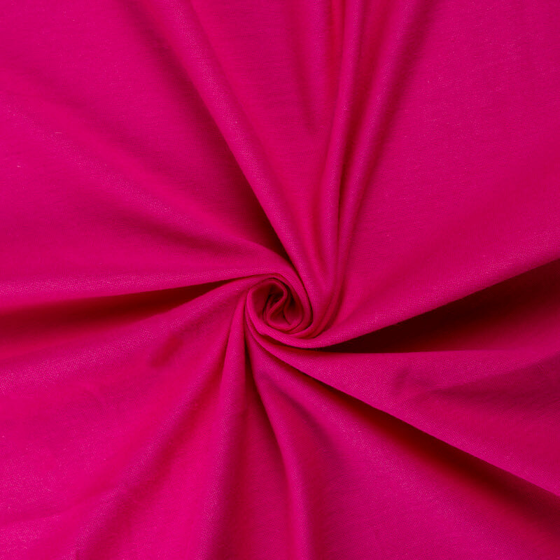 Jersey coton & élasthanne GOTS - Fuchsia
