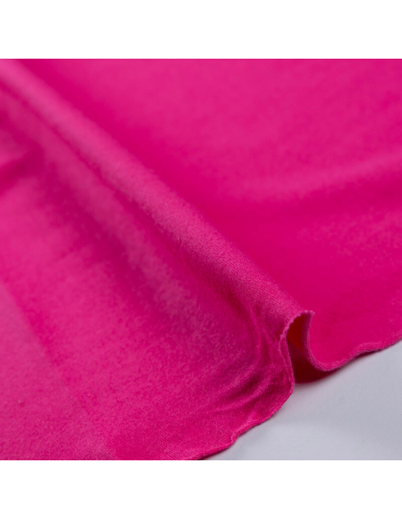 Jersey coton & élasthanne GOTS - Fuchsia