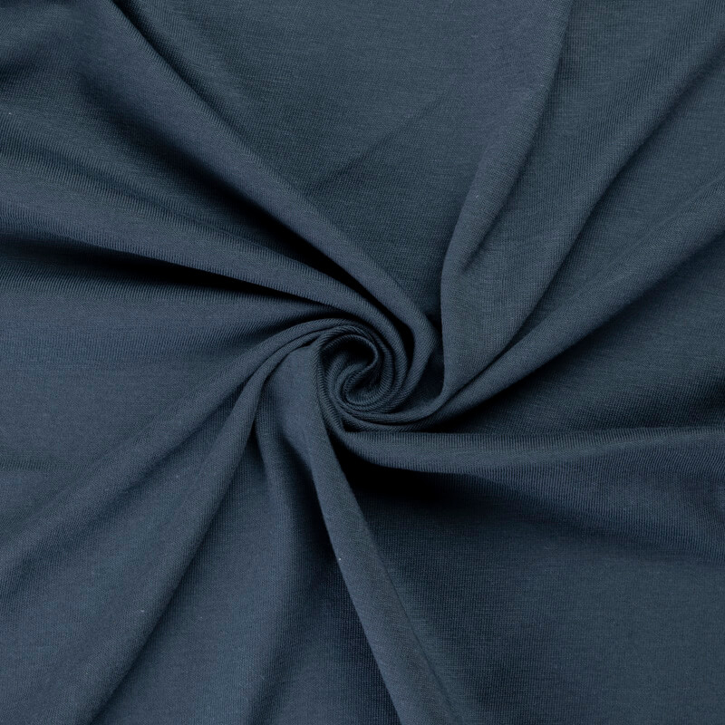 Jersey 100% coton GOTS - Vert bleu