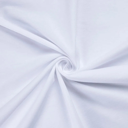 Jersey 100% coton GOTS - Blanc optique 2