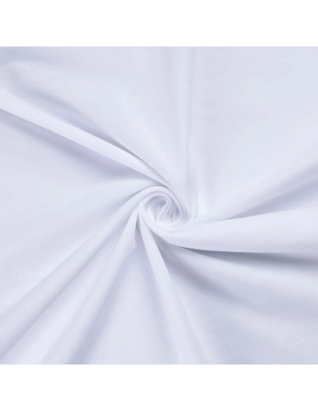 Jersey 100% coton GOTS - Blanc optique