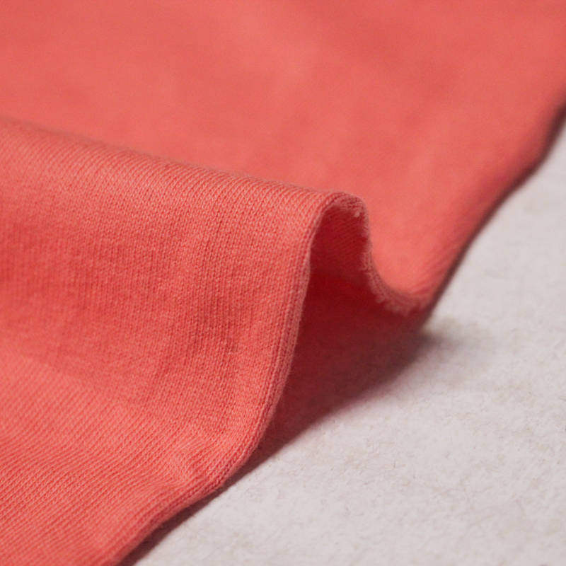 Jersey 100% coton GOTS - Corail