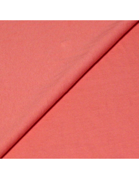 Jersey 100% coton GOTS - Corail