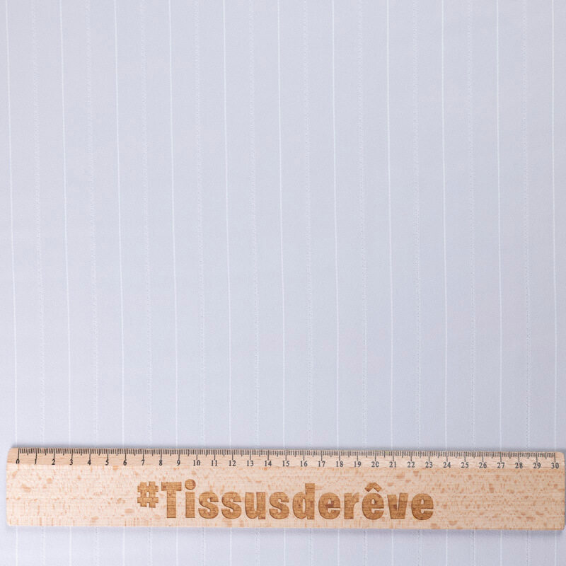 Tissu tailleur - Rayé gris