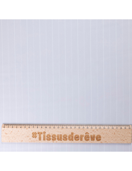 Tissu tailleur - Rayé gris